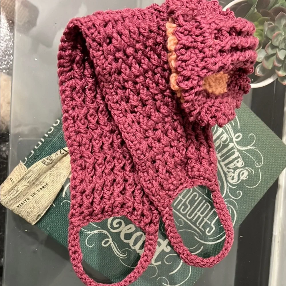 Handcrafted Crochet Spa 2pc spa set: Washcloth, Scrubbie